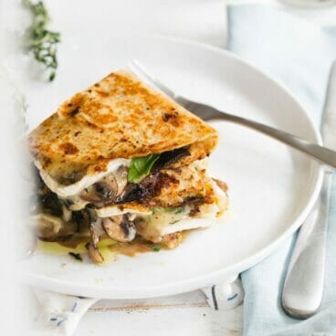 Mushroom and Brie Quesadillas | A Couple Cooks